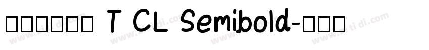 等距更紗黑體 T CL Semibold字体转换